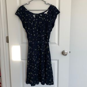 Navy floral dress